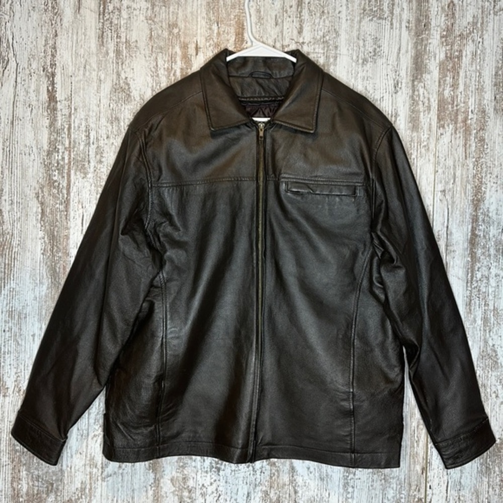 Field N’ Forest Leather Jacket sz M